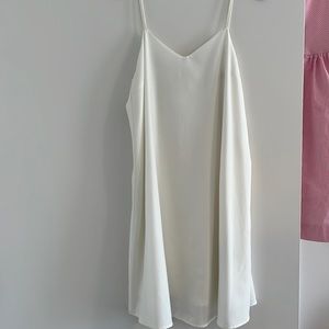 White slip dress